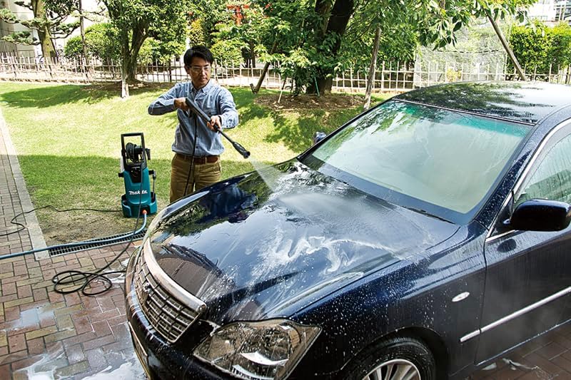 Makita HW1200 Hochdruckreiniger 120 bar mit selbstansaugender Pumpe, 1800 W, 230 V