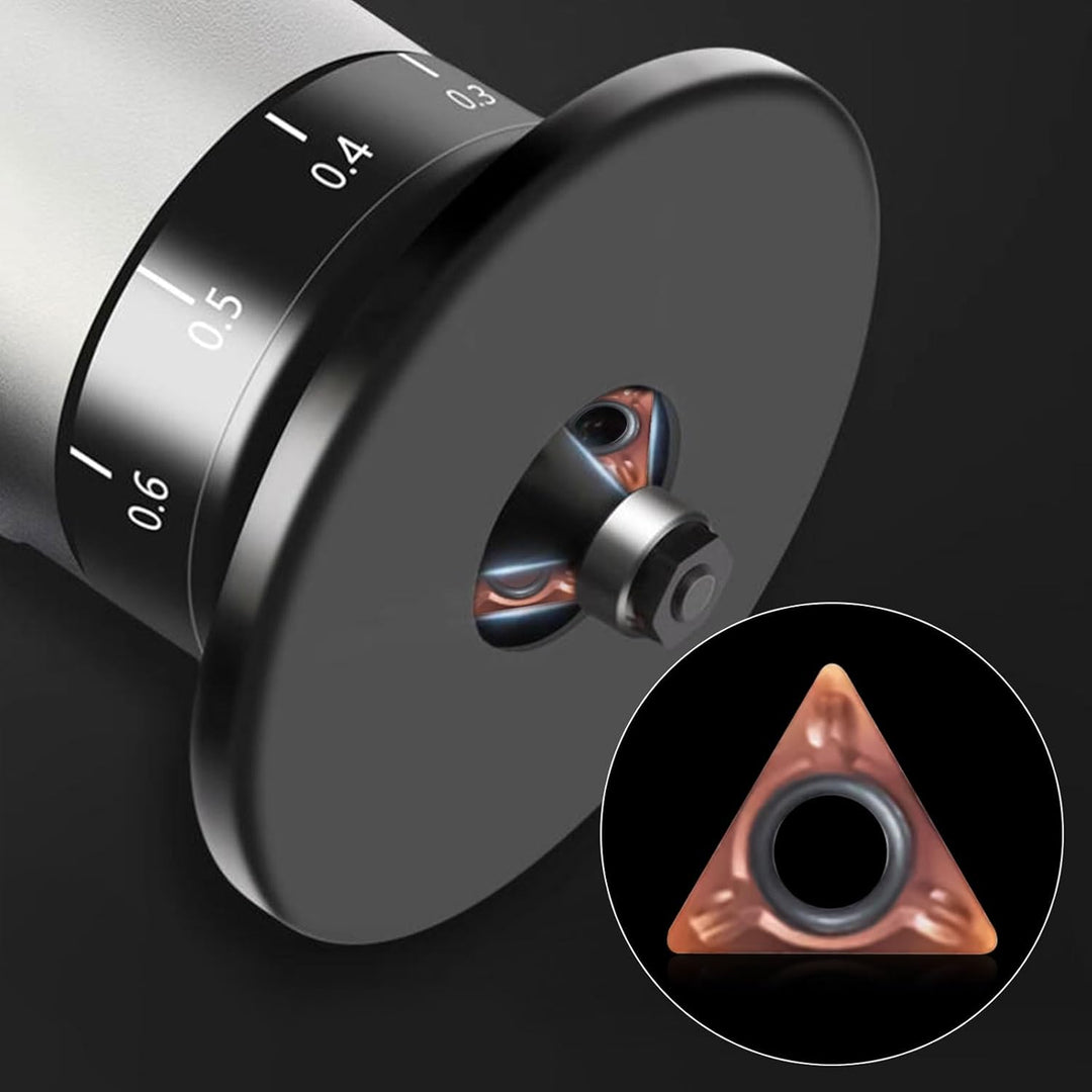 10 Stück Dreiecksschneiderköpfe für pneumatische Anfasmaschinen,Ersatzeinsatz für C-Winkel Teile 1,