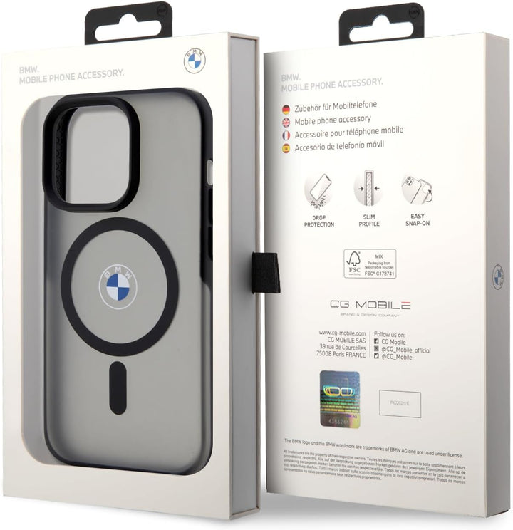 BMW BMHMP14LDSLK Hülle für iPhone 14 Pro 6.1" Schwarz hardcase Signature