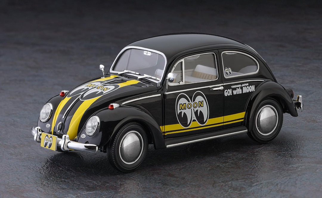 Hasegawa 020338 1/24 Volkswagen Käfer Type 1,Mooneyes Plastikmodellbausatz, Modelleisenbahnzubehör,