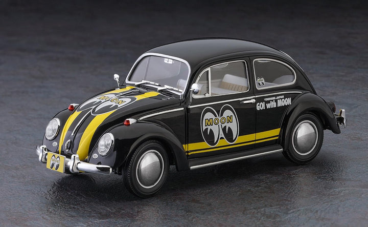 Hasegawa 020338 1/24 Volkswagen Käfer Type 1,Mooneyes Plastikmodellbausatz, Modelleisenbahnzubehör,