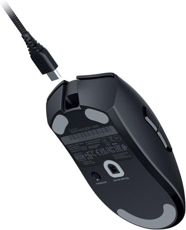 Razer DeathAdder V3 Pro - Leichte kabellose Ergonomische Esports-Maus (63g Leichtes Design, Focus Pr