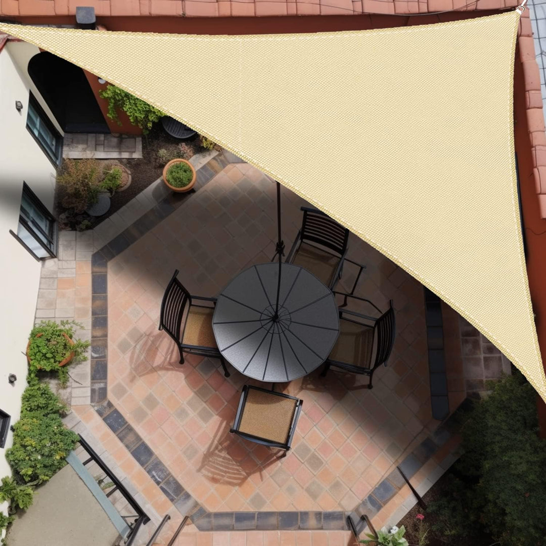 IOAOI Sonnensegel 3m x 4m x 5m Dreieck rechtwinklig Markise 98% UV Schutz Sonnensegel Wasserdicht So