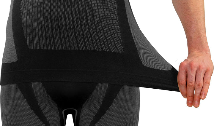 sesto senso Herren Funktionsunterwäsche Set Langarmhemd Leggings Schnelltrocknend Skiunterwäsche XXL