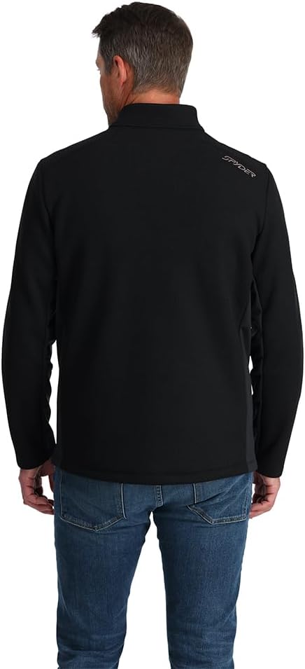 Spyder Herren Bandit 1/2 Zip Fleecejacke, S Schwarz