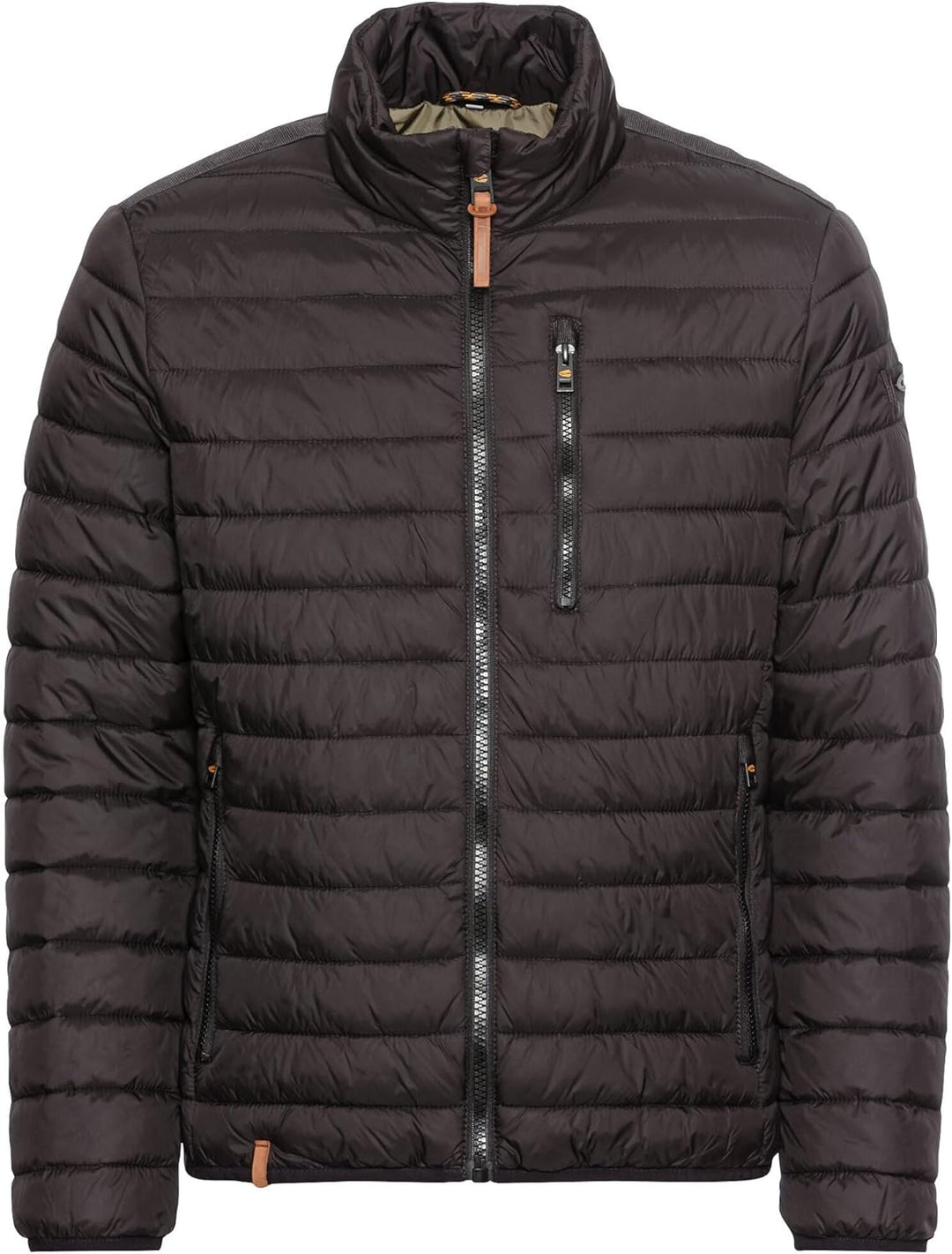 camel active Herren Leichte Steppjacke ohne Kapuze Blouson Schwarz 30, Blouson Schwarz 30