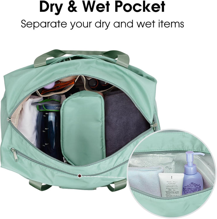 Ceneda Sporttaschen Klassische Reisetasche mit Schuhfach und Kulturtasche Sporttasche Damen Herren T