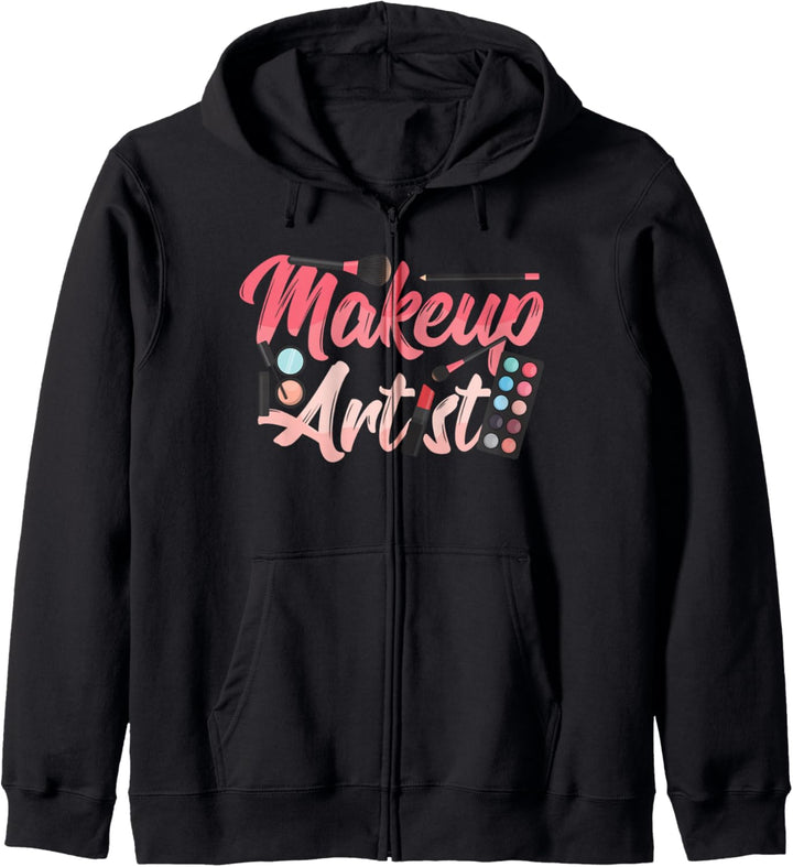 Makeup Artist Kosmetikerin Wimpern Make-Up Schminken Haut Kapuzenjacke