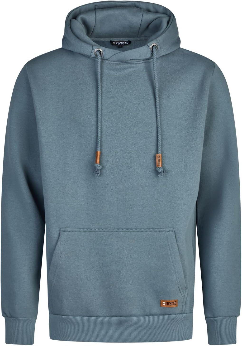 riverso Herren Kapuzenpullover RIVJulian Regular Fit Hoodie Pullover Taschen Streetwear Cross-Over-K