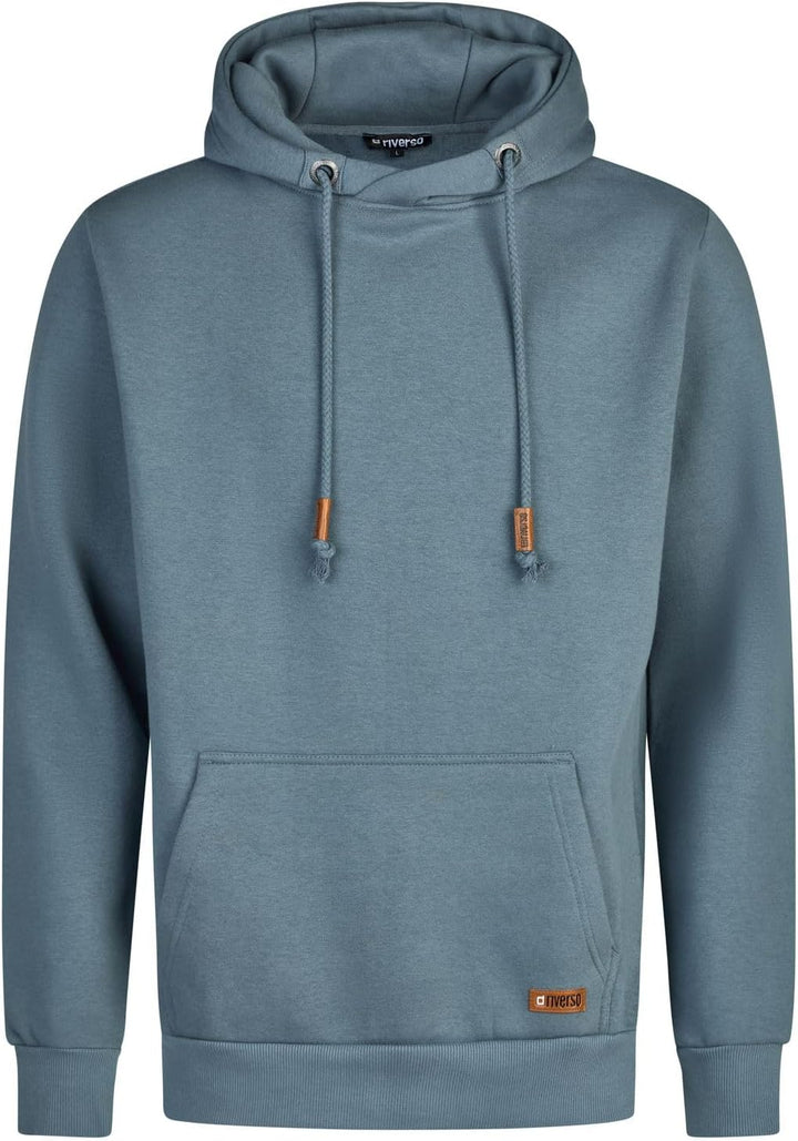 riverso Herren Kapuzenpullover RIVJulian Regular Fit Hoodie Pullover Taschen Streetwear Cross-Over-K