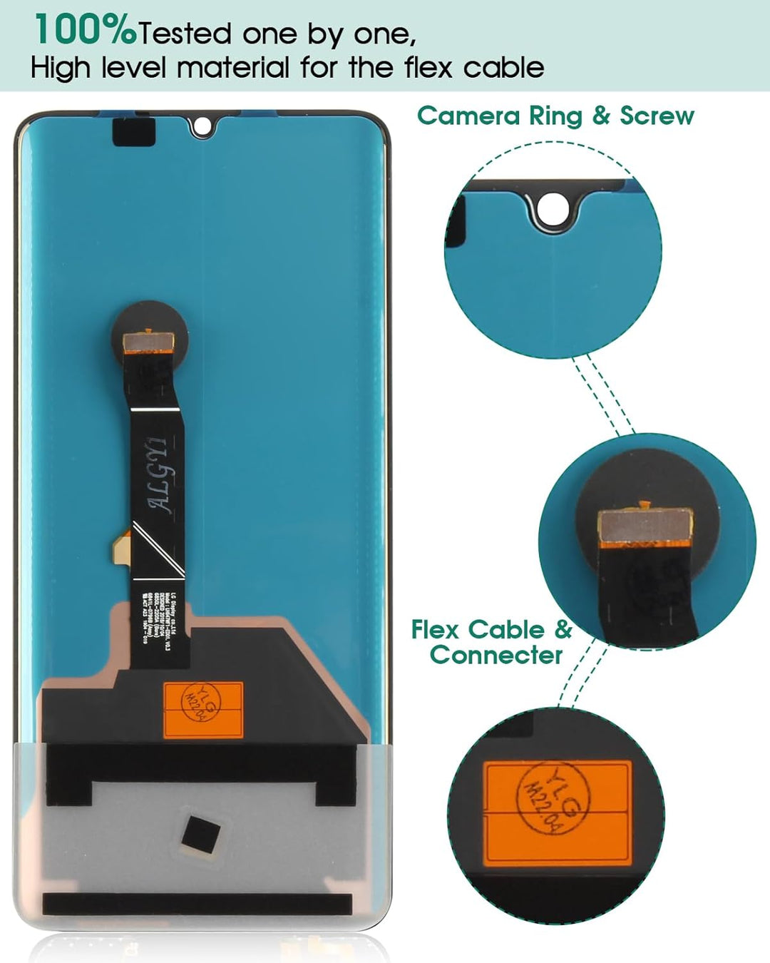 OLED für Huawei P30 Pro Bildschirm Ersatz LCD Display VOG-L29 VOG-L09 VOG-AL00 Touch Digitizer Senso