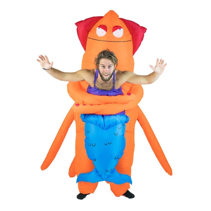Bodysocks® Aufblasbares Huckeback Riese Tintenfisch Seeungeheuer Monster Kostüm