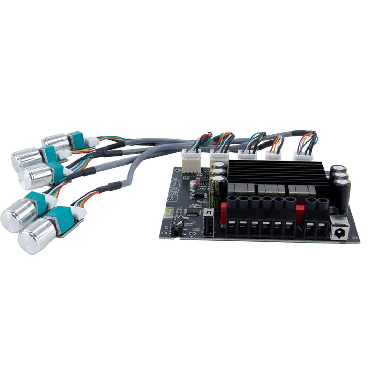 Kanal-Audio-Leistungsverstärkerplatine mit TPA3221-Chip, Bluetooth 5.2, AUX-USB-Eingänge, 111 x 100