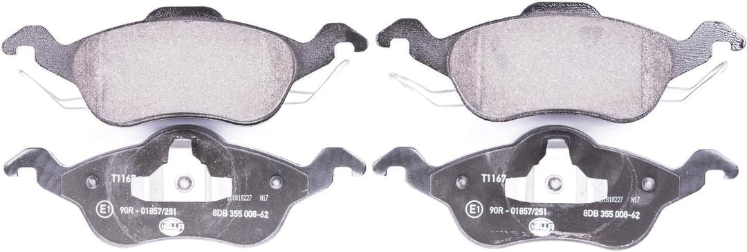 HELLA PAGID 8DB 355 008-621 Bremsbelagsatz - T1167 - Dicke/Stärke: 19.3mm - Bremssystem: Teves - nic