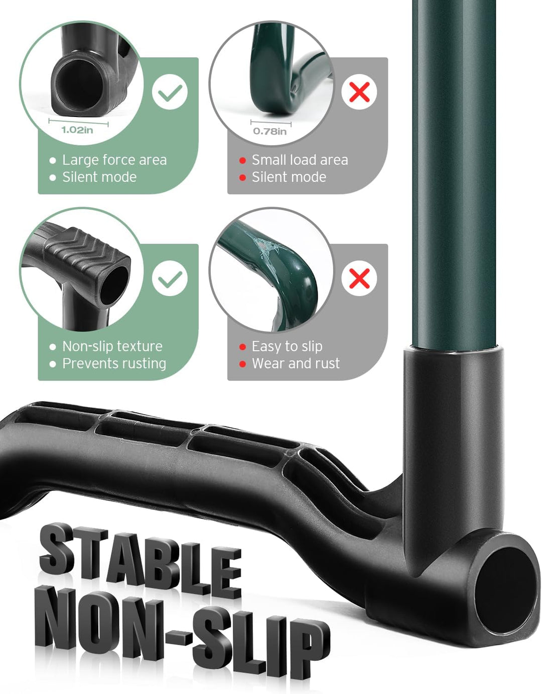 Garten-Kniebank und Sitz, robust, faltbarer Gartenhocker, erweitert, auf 25,4 cm erweitert, stabil,