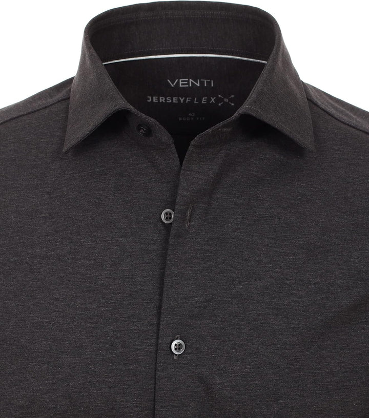 Venti Businesshemd Uni Body Fit 36 36 Dunkelgrau, 36 36 Dunkelgrau