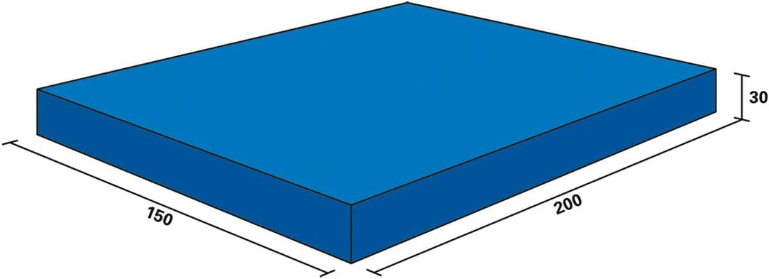 Sport-Tec Weichbodenmatte RG 20 Turnmatte Leichtturnmatte Schulsport Schule 200x150x30 cm, 200x150x3