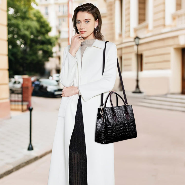 DIRRONA Elegant Damen Umhängetasche Retro Handtasche Casual Reise Schultertasche Gross Kapazität Umh