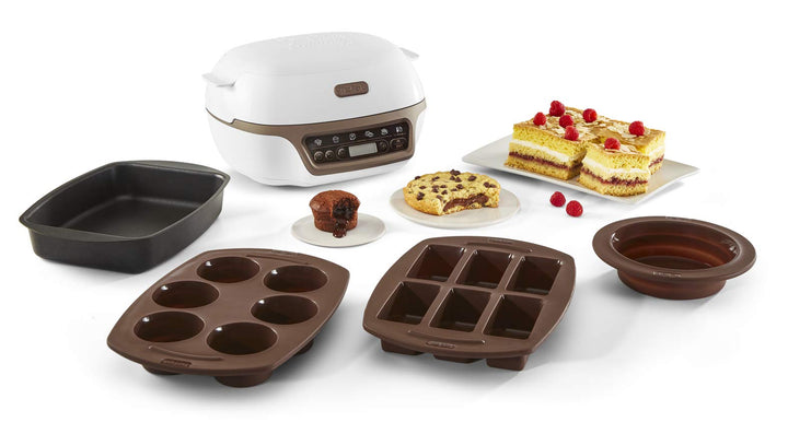 Tefal Cake Factory Smart-Kuchenmaschine, Gerät, Backen, Backen, Brotmaschine, Muffins, 4 Formen, 5 P