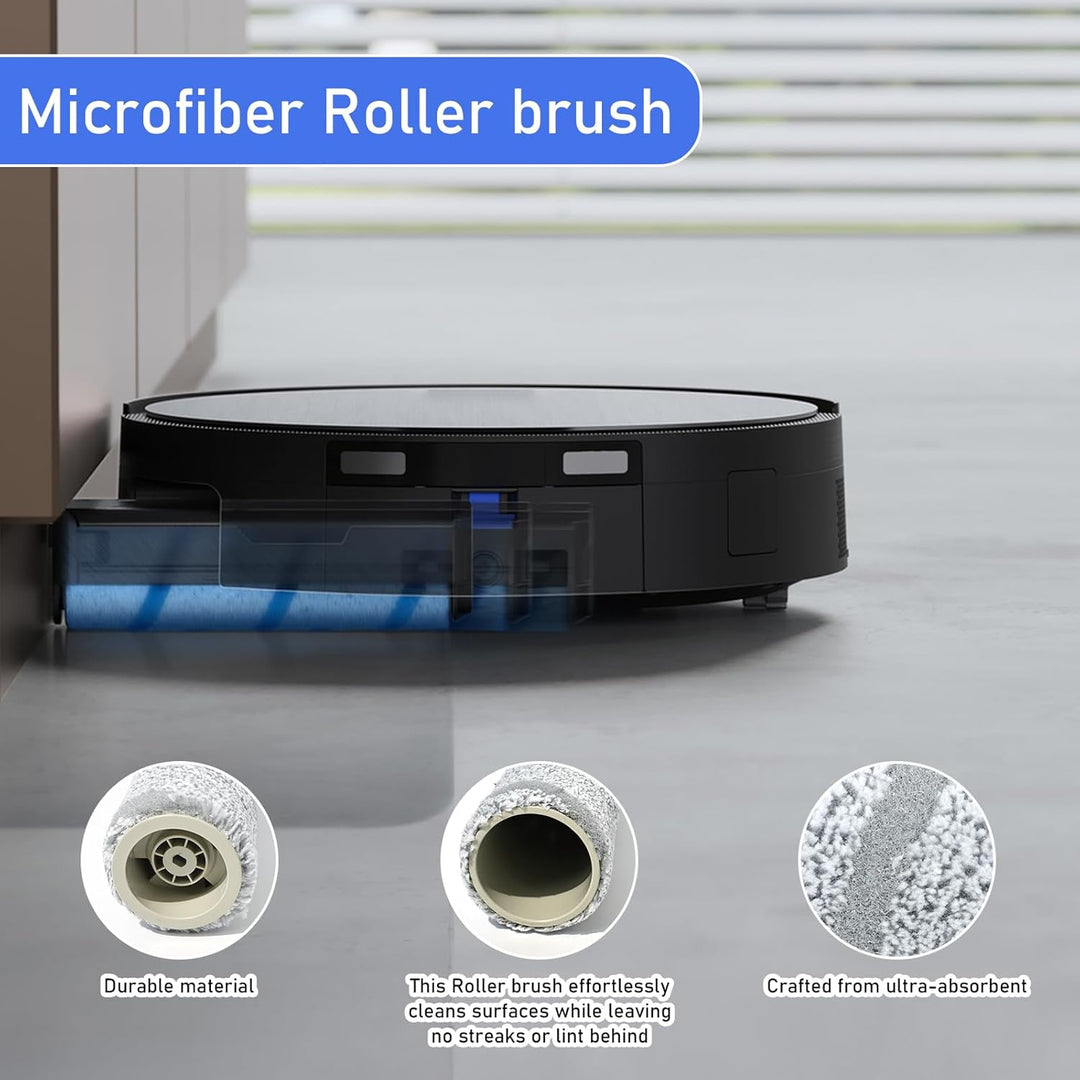 Zubehör Ersatz für Ecovacs Deebot X11 OmniCyclone Staubsauger Ersatzteil, 1 Hauptbürste,2 Wischtuchr