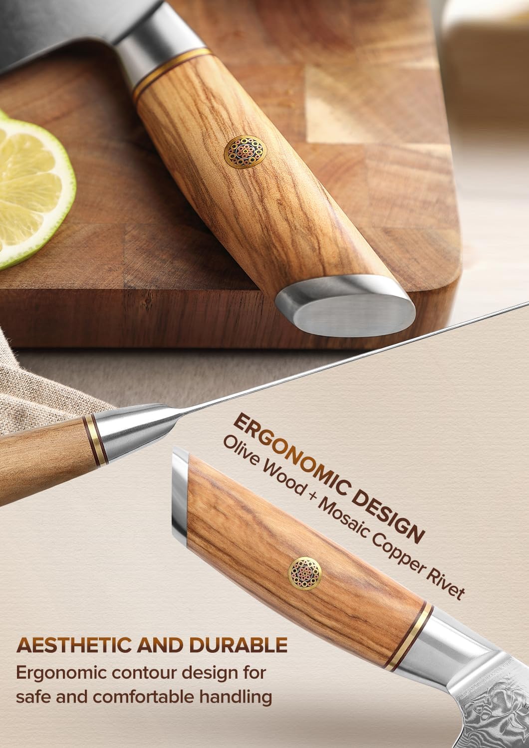 XINZUO 21.2cm Kochmesser 73 Schichten Damastpulverstahl, profi Chefmesser japanisches Gyuto-Messer,