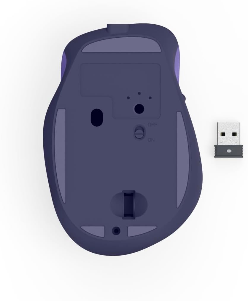 Hama Maus kabellos, wiederaufladbar (optische Funkmaus ohne Klickgeräusch, mit Akku, ergonomische Fo