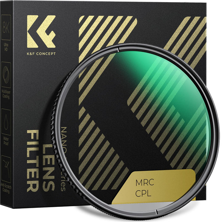 K&amp;F Concept Nano X-Serie Polfilter 62mm CPL Filter Polarisationsfilter MRC mit 28x vergütet, 62mm