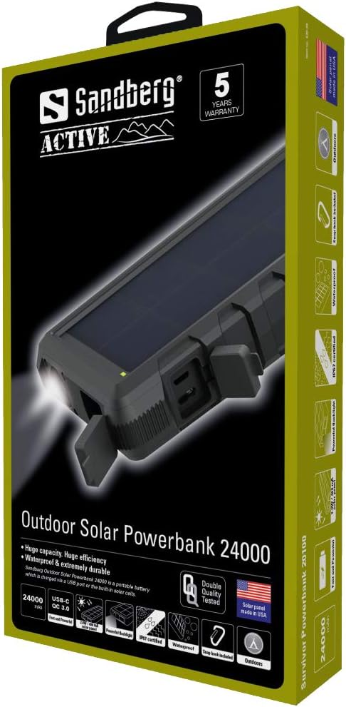 Sandberg Outdoor Solar Powerbank 24000