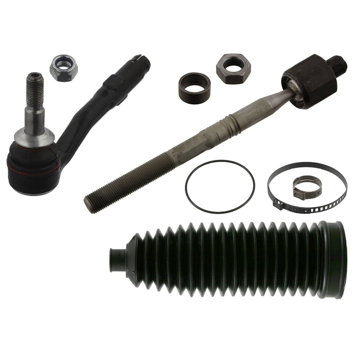 febi bilstein 40522 Spurstange mit Endstück, Manschette und Anbaumaterial , 1 Stück