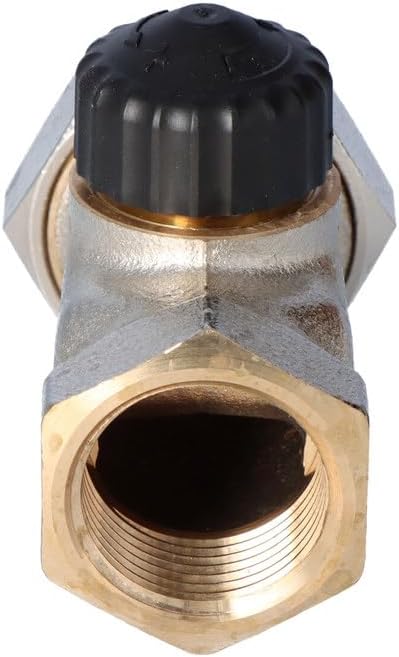 TA Heimeier Thermostat-Ventilunterteil Standard Durchgangsform, Rotguss vernickelt 1 Zoll, 2202-04.0