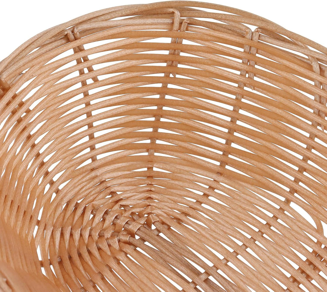 SINJEUN 15 Stück Brotkorb Kunststoff Oval, 23 x 15 x 6,5cm Brötchenkorb Brotkörbchen aus Kunststoff,