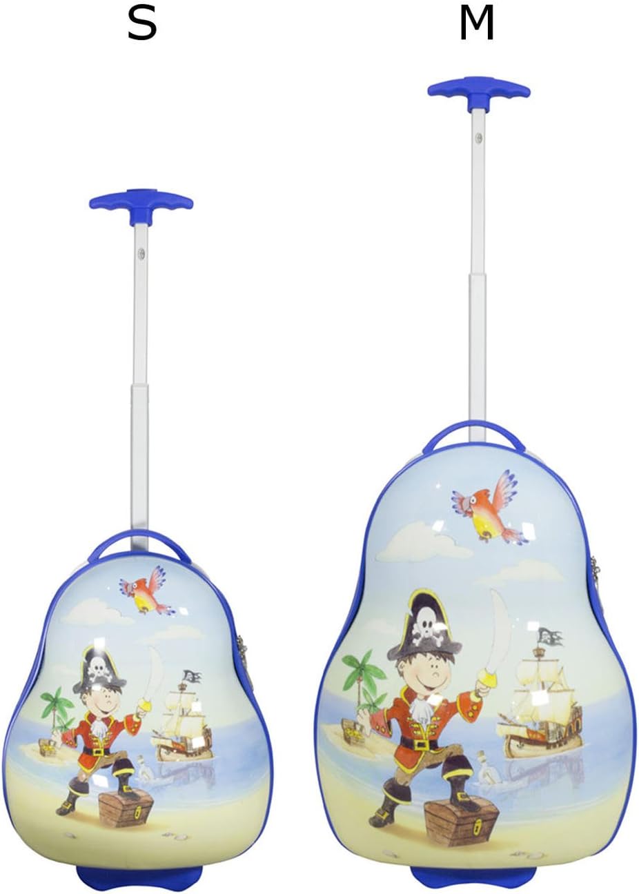 Reise Koffer Trolley für Kinder Mädchen Jungen mit Stabiler Hartschale aus Polycarbonat und tollem M