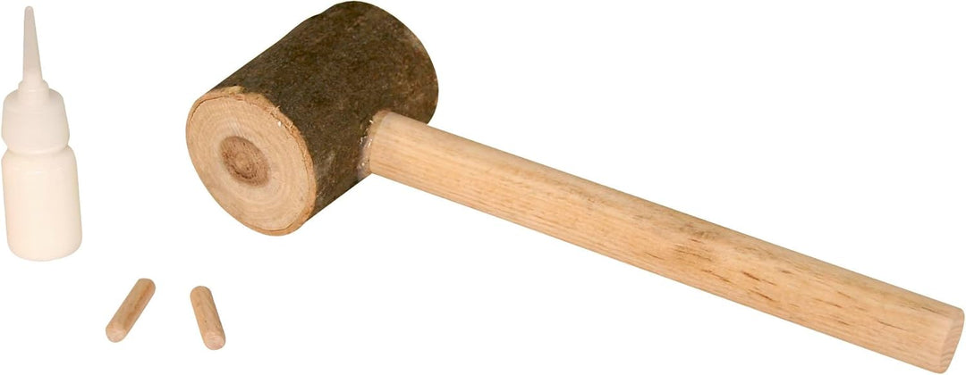 Kerbl Nistkasten Selbstbauset (Einflugloch 32 mm, mit aufklappbaren Deckel, für Vögel, aus Naturbela