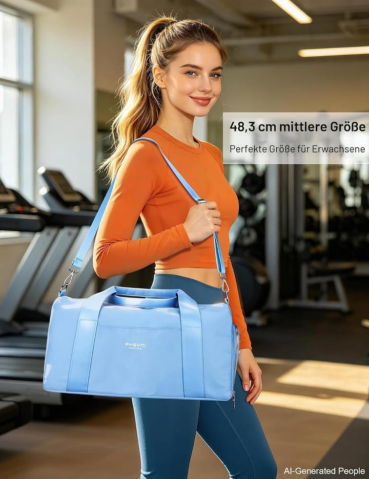 Sporttasche Reisetasche für Damen und Herren,wasserdichte Handgepäcktasche,Trainingstasche für Reise