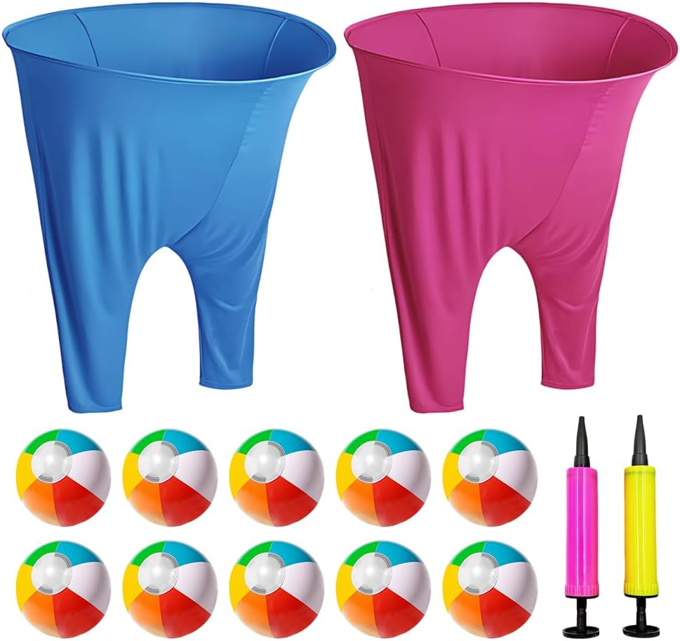 Granny Pants Yard Game, NAVESO Gartenspiele für Draussen, Lustige Riesige Dehnbare Hosen mit 2 Grann