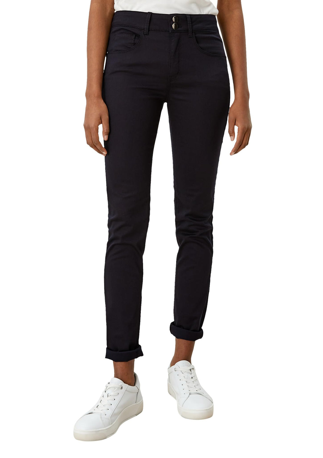 s.Oliver Black Label Damen 150.11.899.18.180.2101244 Hose 36W Navy, 36W Navy
