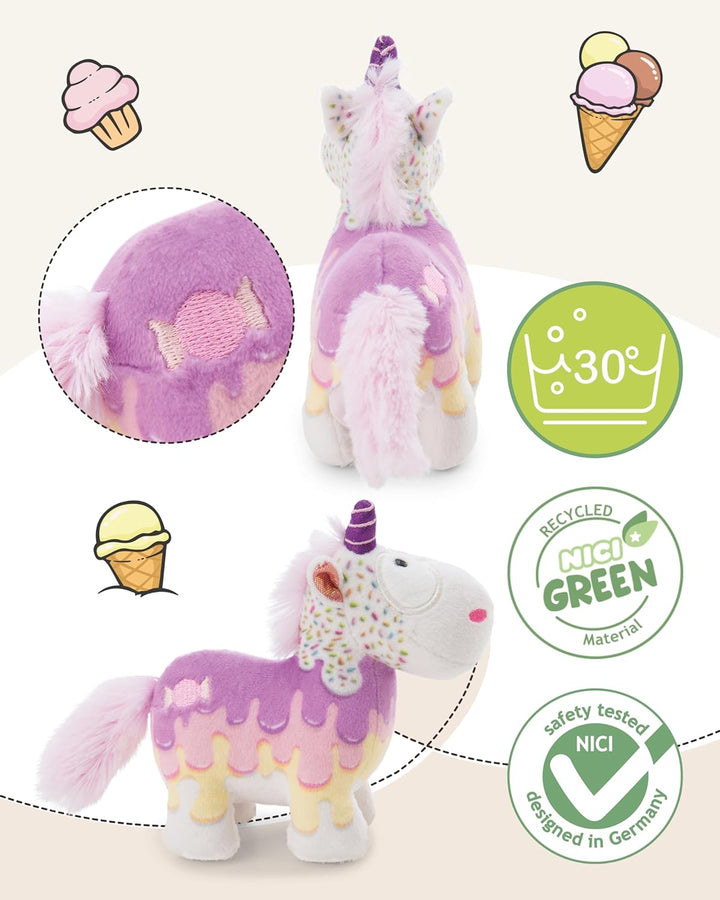 NICI Kuscheltier Einhorn Sweety Rainbow 22cm - Weiss - Weiches Plüschtier – niedliches Stofftier zum