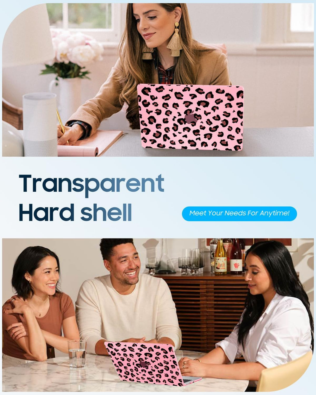 Fintie Hülle Kompatibel mit MacBook Air 13,6 Zoll M5 M4 M3 M2 (2026-2022) A3449 A3240 A3113 A2681, U