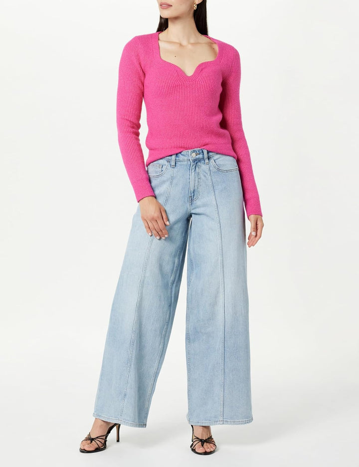 The Drop Damen Jeans Jeans, Frida Relaxed Fit 26 Helles Indigoblau, 26 Helles Indigoblau