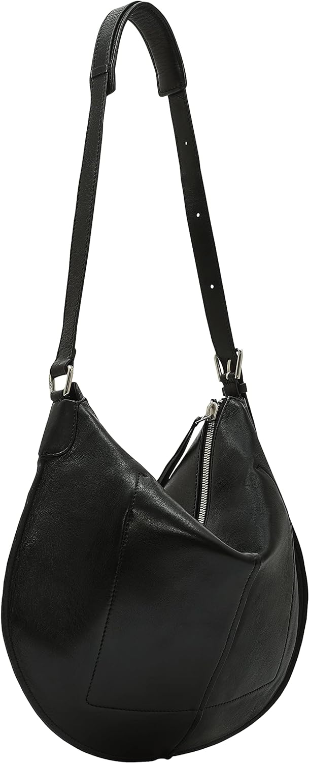 Liebeskind Berlin NAOMI NATURAL SHEEP HOBO Schultertasche, Medium (HxBxT 34.5cm x 43cm x 0.5cm)