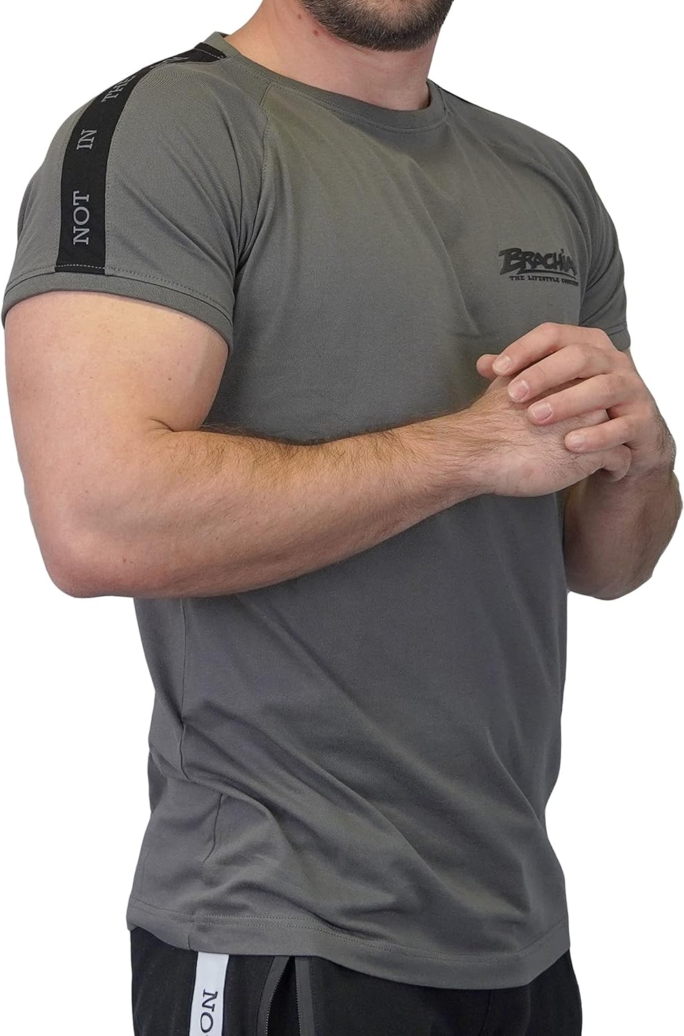 Brachial Premium Herren T-Shirt Classy Slim-Fit - für Freizeit Bodybuilding Workout Gym Kraftsport F