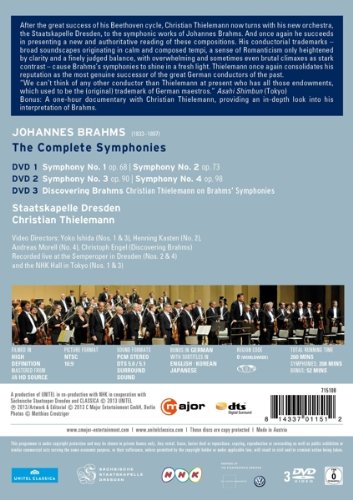 Brahms: Sämtliche Sinfonien (Thielemann / Staatskapelle Dresden), DVD