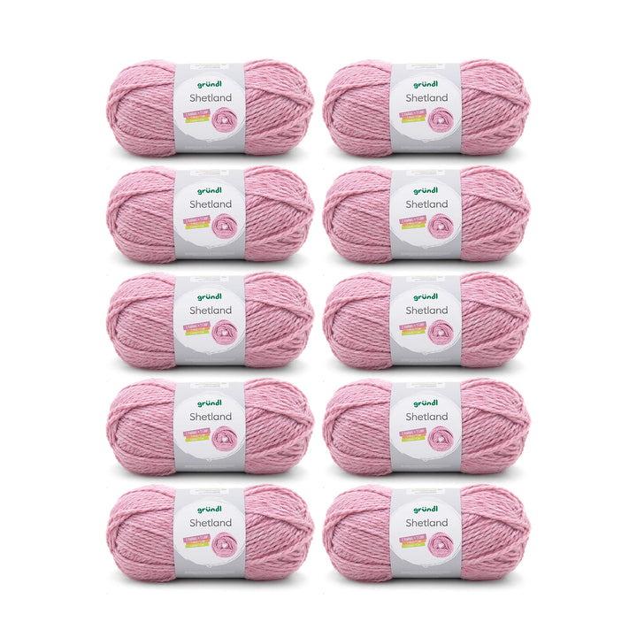 Gründl Shetland Wolle (modisches und weiches Strickgarn aus 80% Polyacryl und 20% Wolle, 100 g / 170