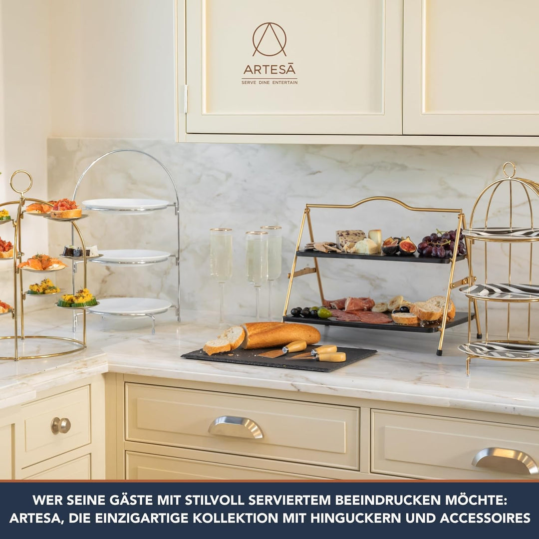 Artesà Dreistöckige Etagere, 29 x 19,5 x 43 cm, in Geschenkbox
