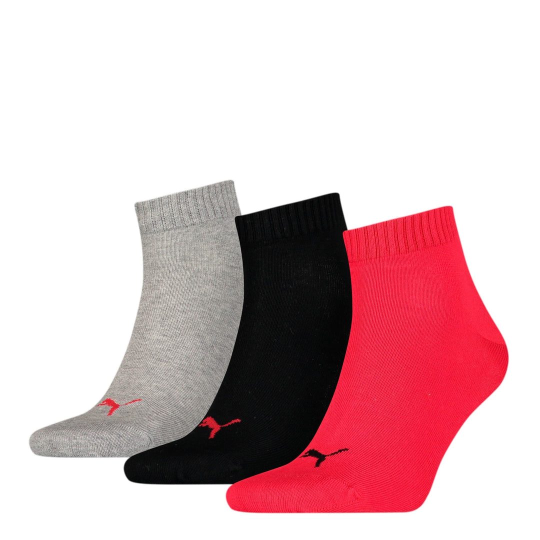PUMA 18 Paar Unisex Quarter Socken Sneaker Gr. 35-49 für Damen Herren Füsslinge 35-38 232 - Black /