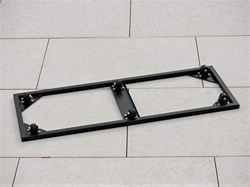 ultrastarke Pflanzenroller für Pflanztröge, schwarz 112x42x7 cm -passend für Kübel von eastwest