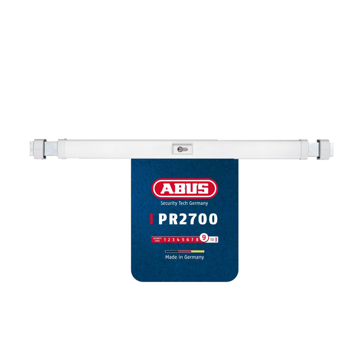 ABUS Panzerriegel PR2700 für Haus- und Wohnungstüren ohne Zylinder, weiss, 49099 Weiss-weiss ohne Zy