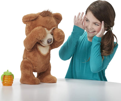 FurReal Cubby, Mein Knuddelbär, interaktives Plüschtier, ab 4 Jahren Braun