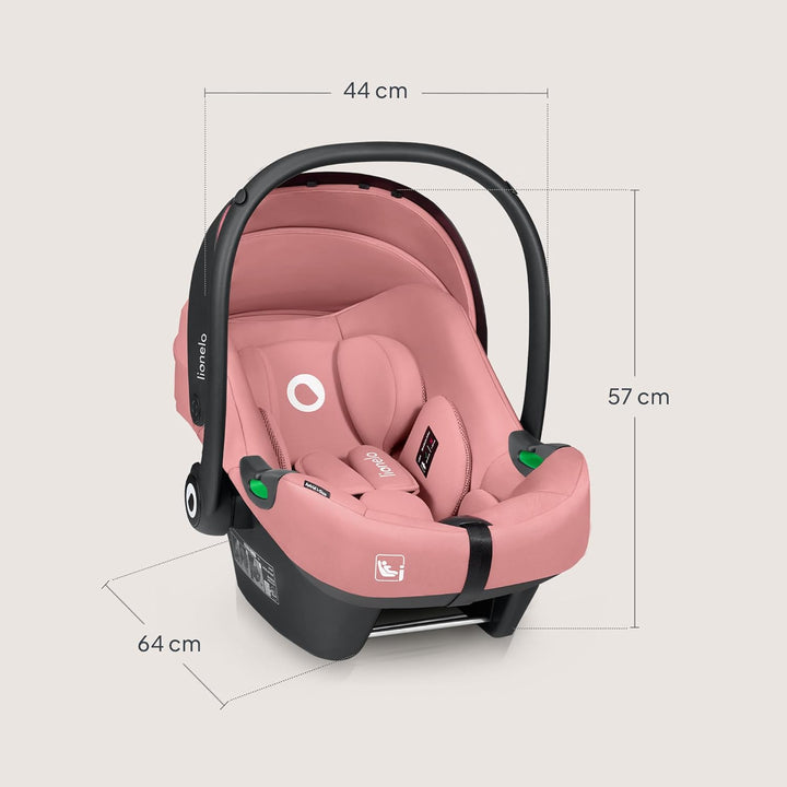 Lionelo ASTRID i-Size Baby Autositz 40-87 cm, Babyschale Gruppe 0+, Rückwärtsgerichtete Montage, 3-P