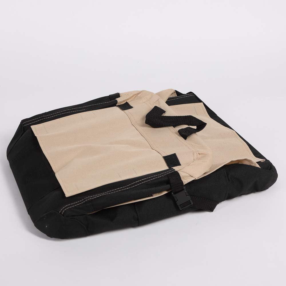 Hundetransportbox faltbar Gr. S Autotransportbox beige schwarz 49x34x34cm Hundebox Nylon 600DD strap
